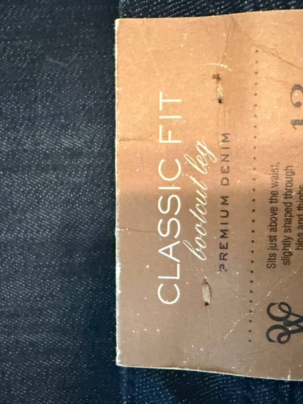 NWT Coldwater Creek Classic Fit Booted Leg Dark Wash Jeans size 12 - Picture 8 of 9